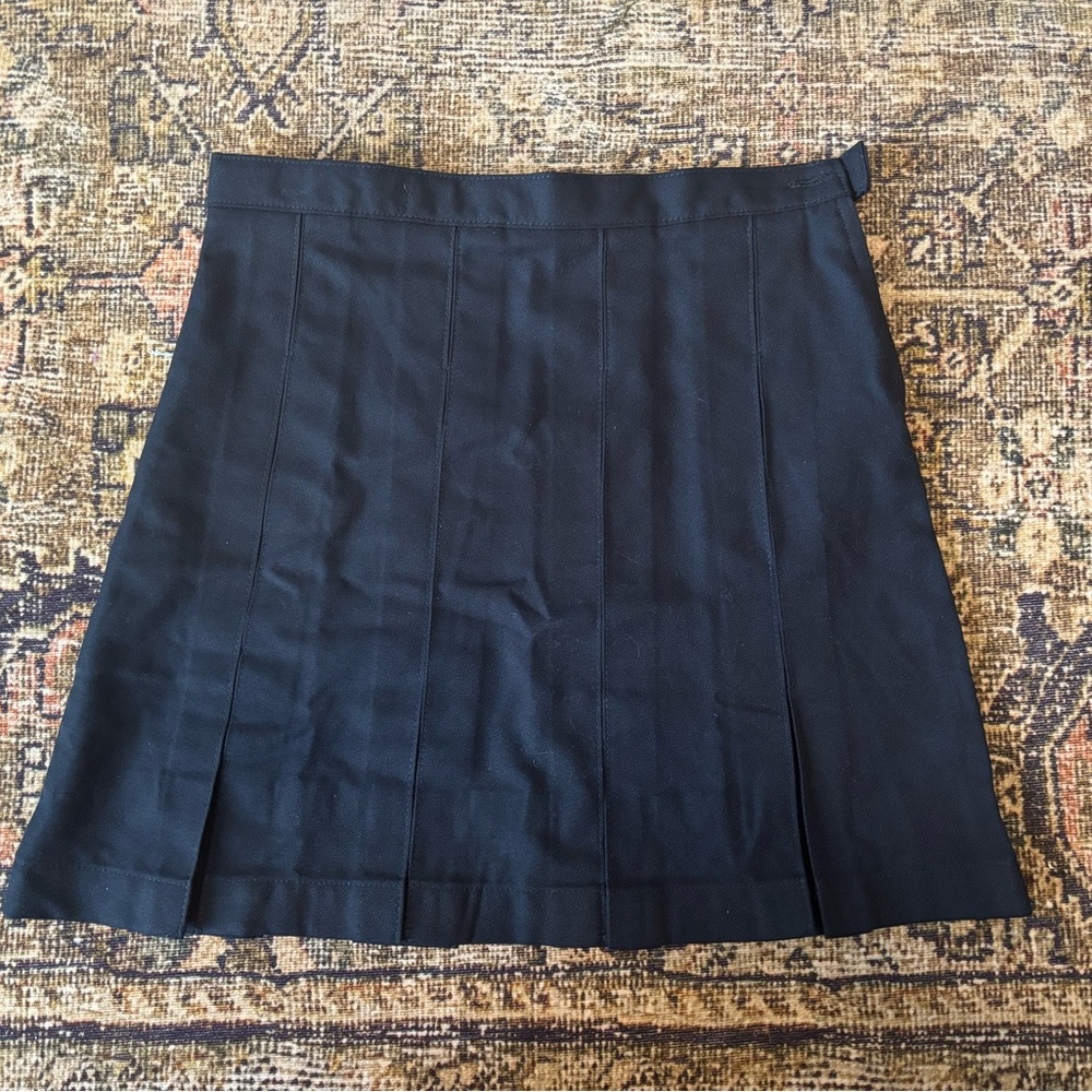 Lands' End Navy Blue girls School uniform skirt
